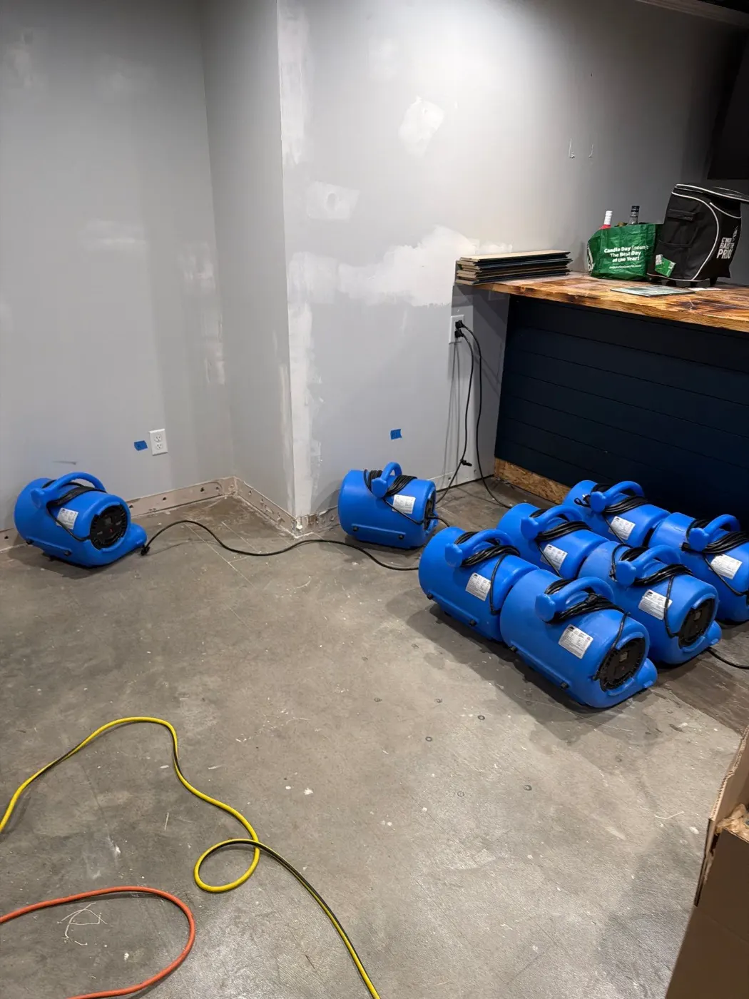 IICRC certified drying setup in Clay County, IN